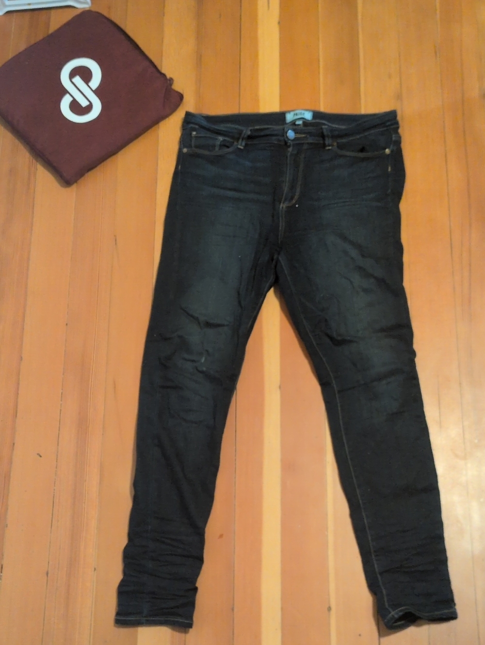 PAIGE Black Skinny Jeans - Sleek High-Rise Cut